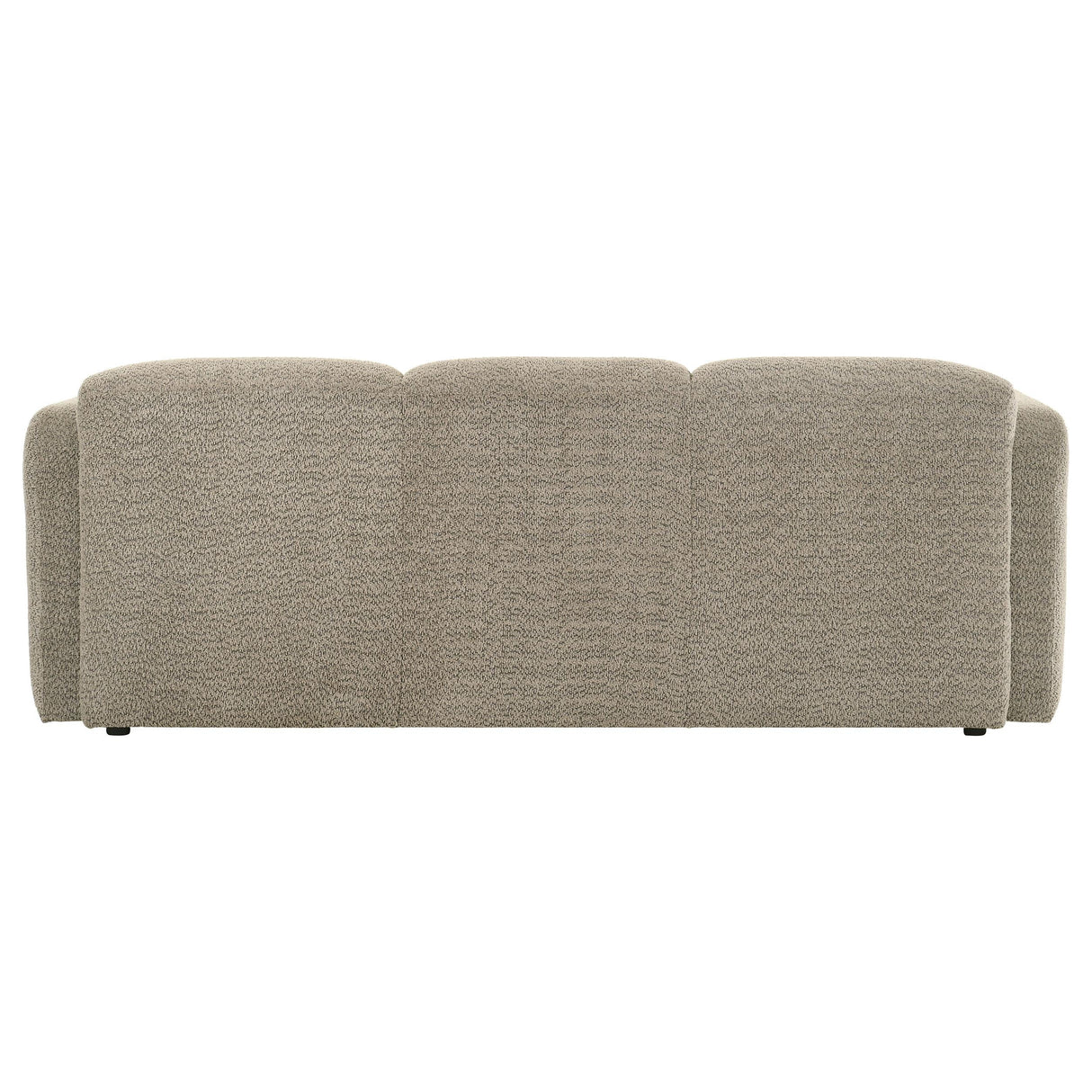Dorset Fabric Upholstered Round Track Arm Sofa Brown by Coaster at Eve Furniture