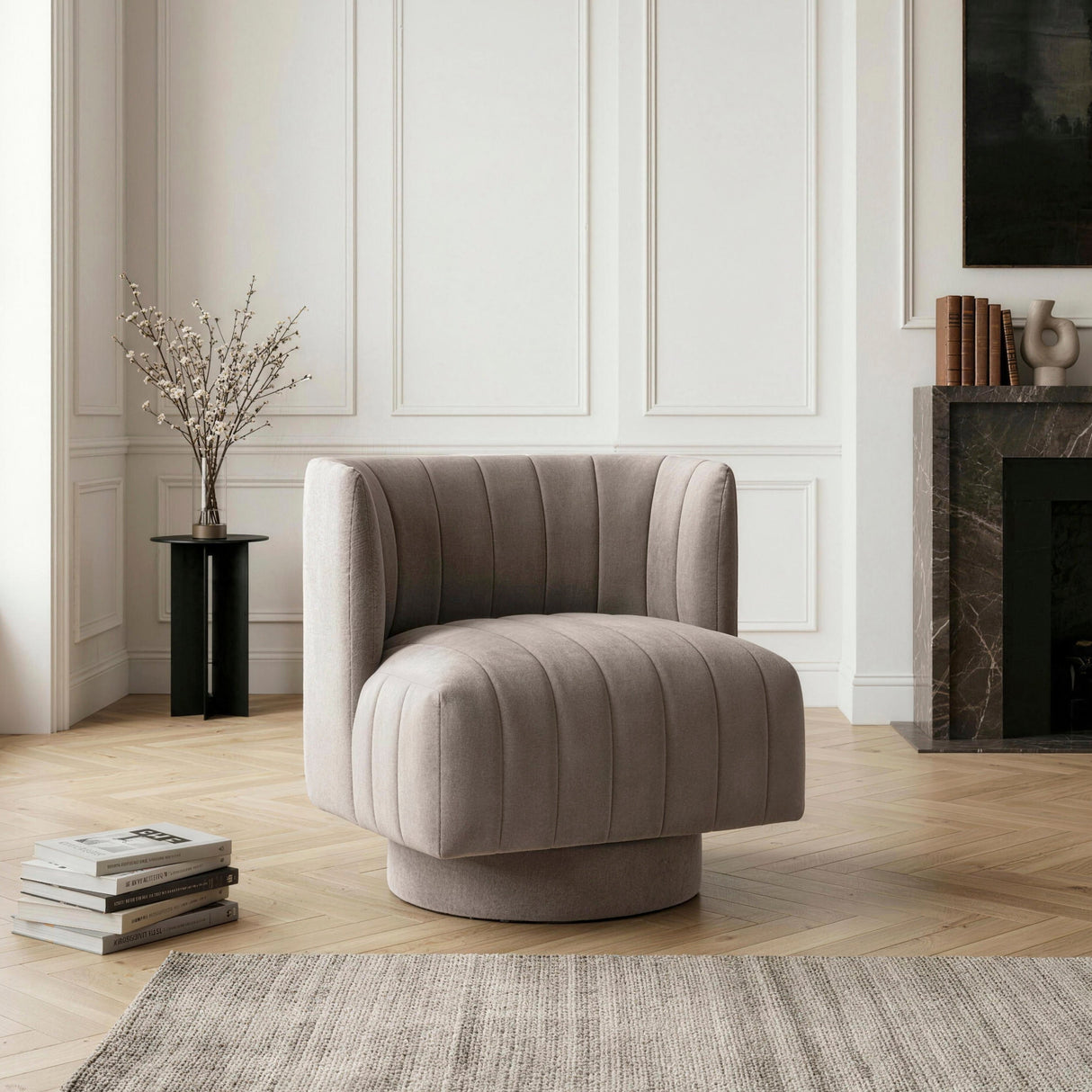 Dorset Dark Gray Accent Chair by Homelegance at Eve Furniture