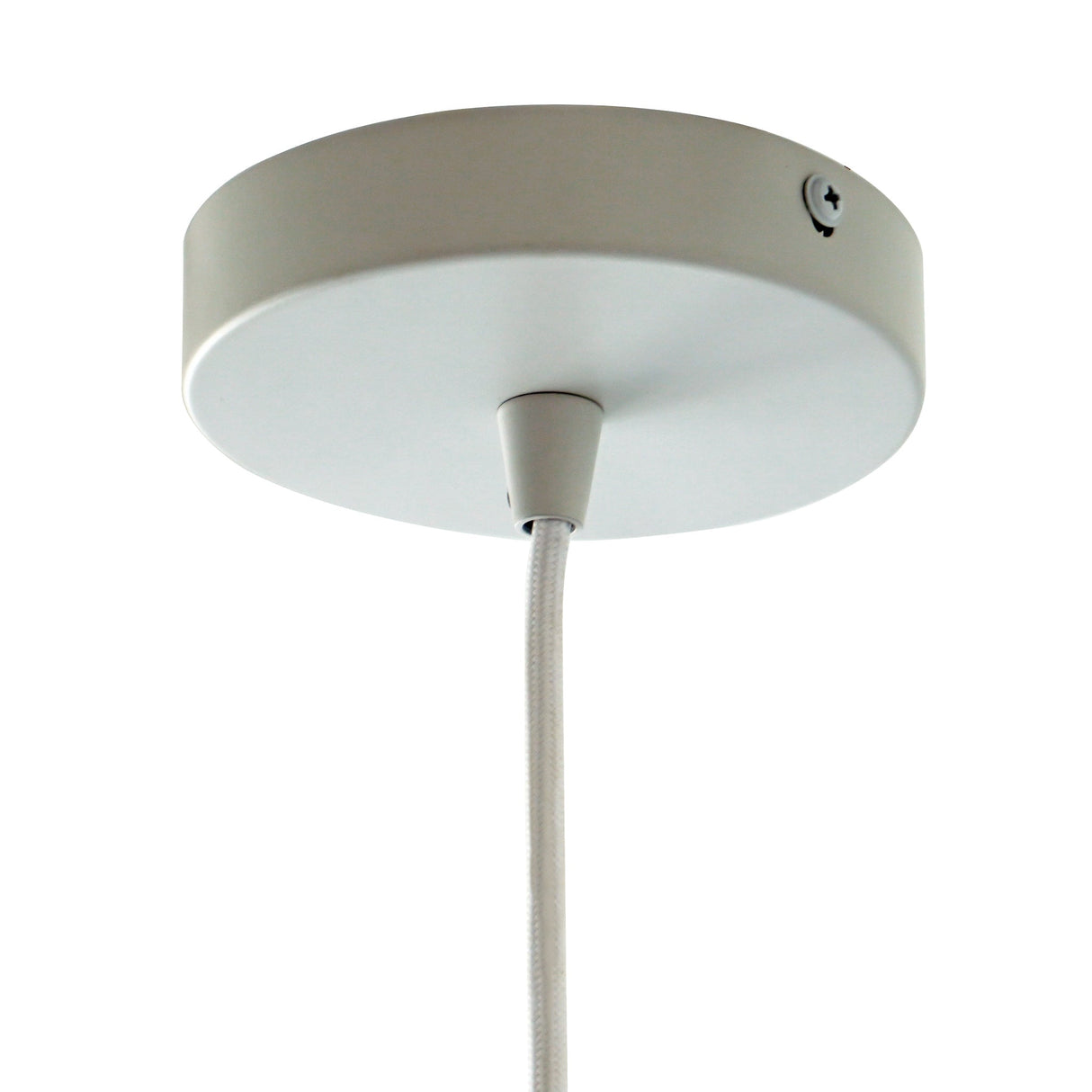 Dorset Pendant Lamp - White and Natural/Terracotta by Ashcroft Furniture at Eve Furniture