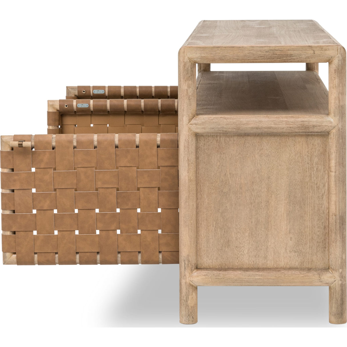 Dorsey 72W Wvn Ent Cnsl - Grnl by Modus Furniture at Eve Furniture