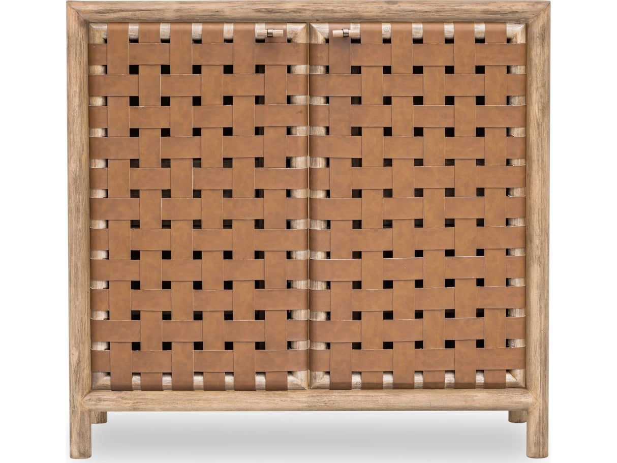 Dorsey Granola Woven Bar Cabinet by Modus Furniture at Eve Furniture