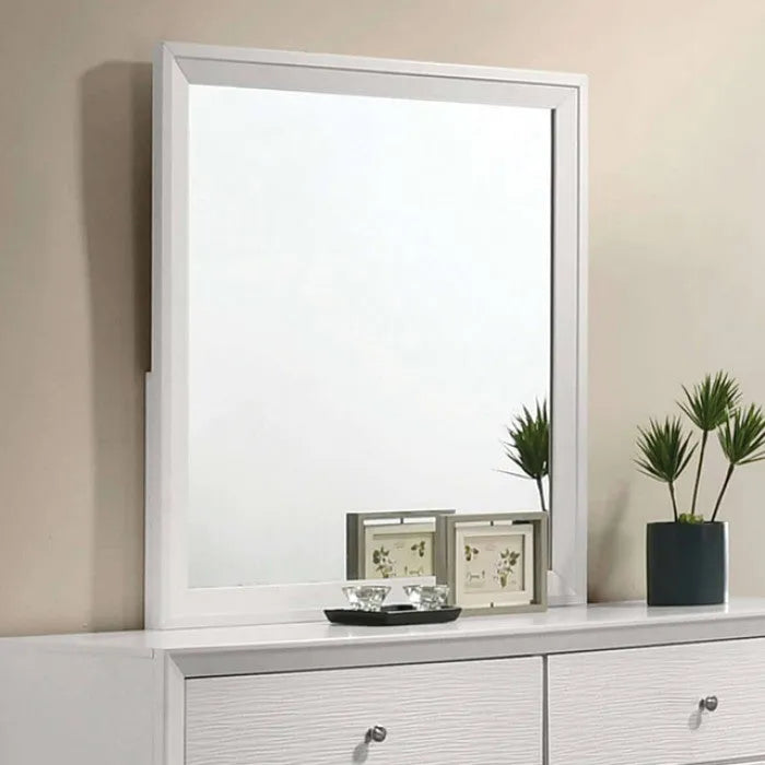 Dortmund White 4-Piece Queen Bedroom Set by Furniture of America at Eve Furniture