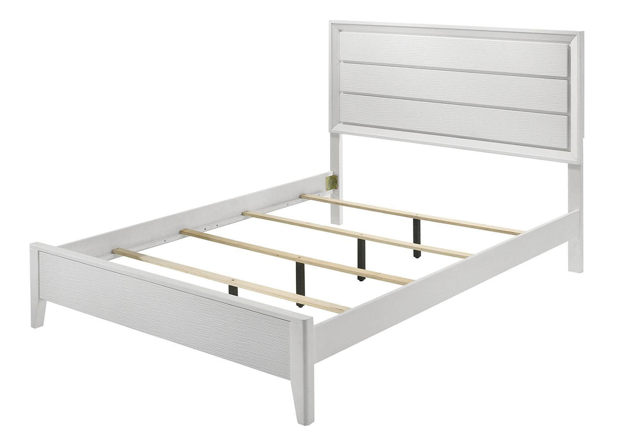 Dortmund White King Panel Bed by Furniture of America at Eve Furniture