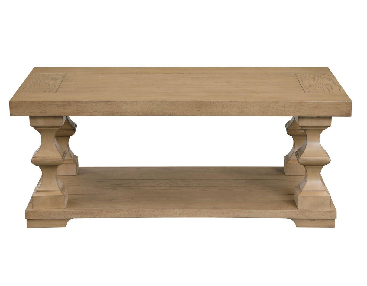 Dory Sand Coffee Table with Casters by Steve Silver at Eve Furniture