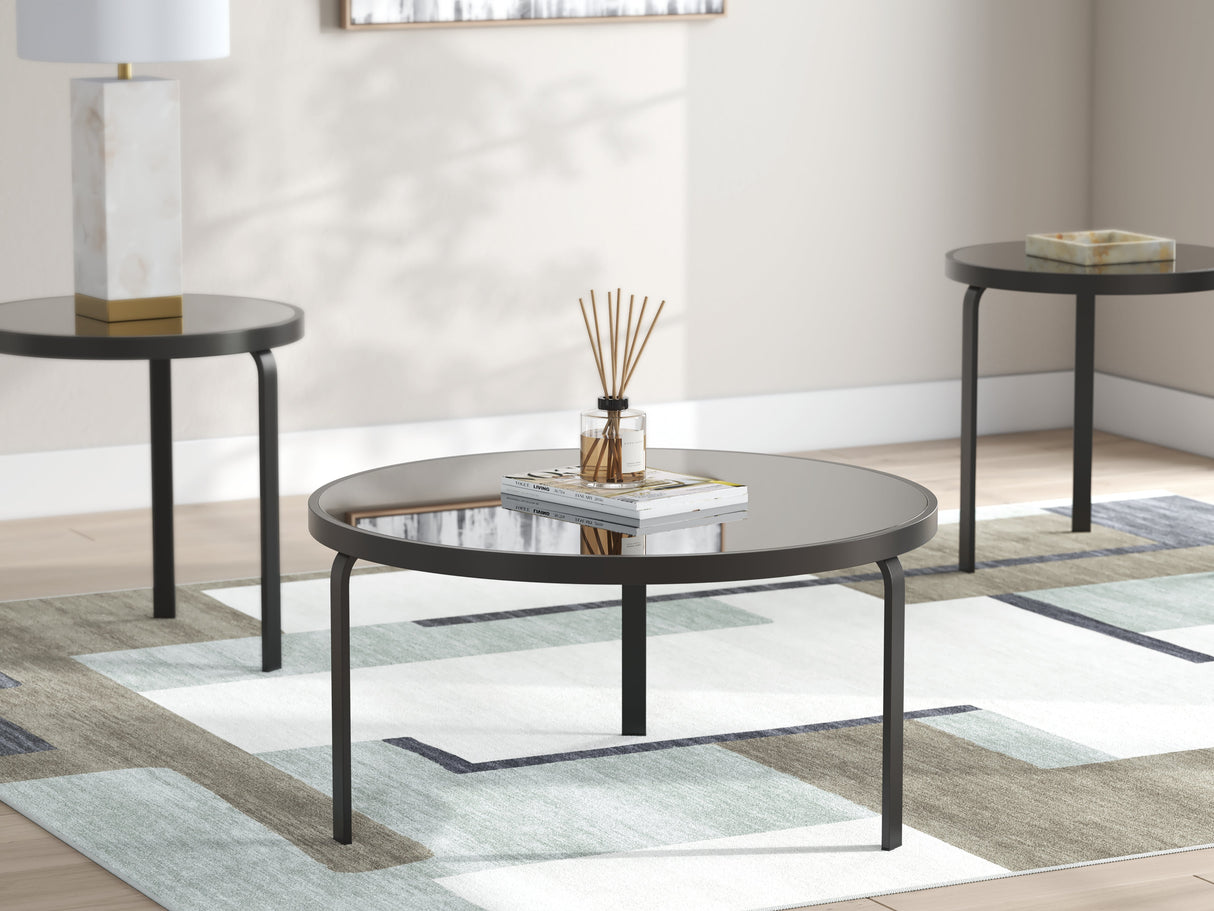 Dorylin Black Table (Set of 3) by Ashley at Eve Furniture