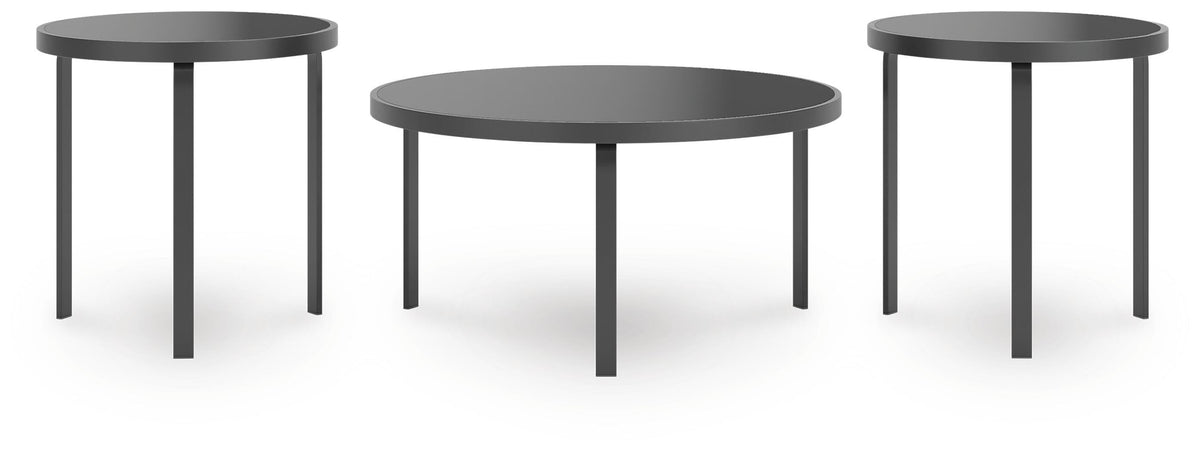 Dorylin Black Table (Set of 3) by Ashley at Eve Furniture