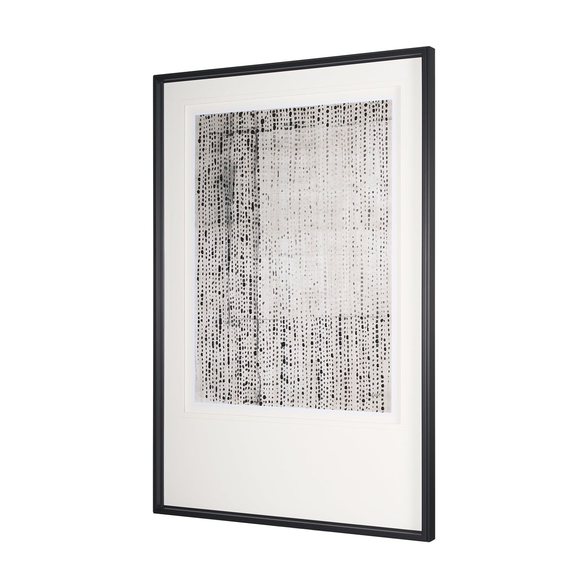 Dot Texture Tan III by Mercana Studio Hand Embellished Textured Framed Art Print Matted under Glass by Mercana at Eve Furniture