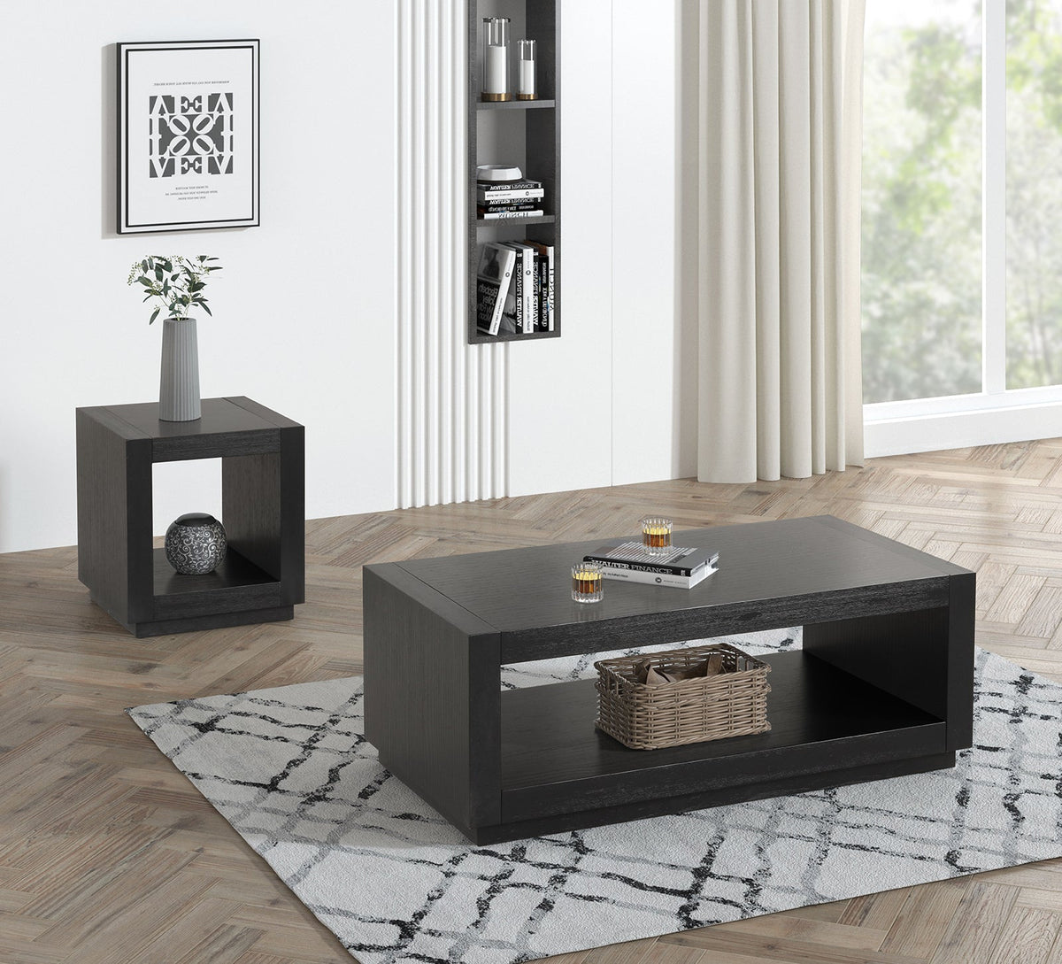 Dothan Black End Table by Furniture of America at Eve Furniture