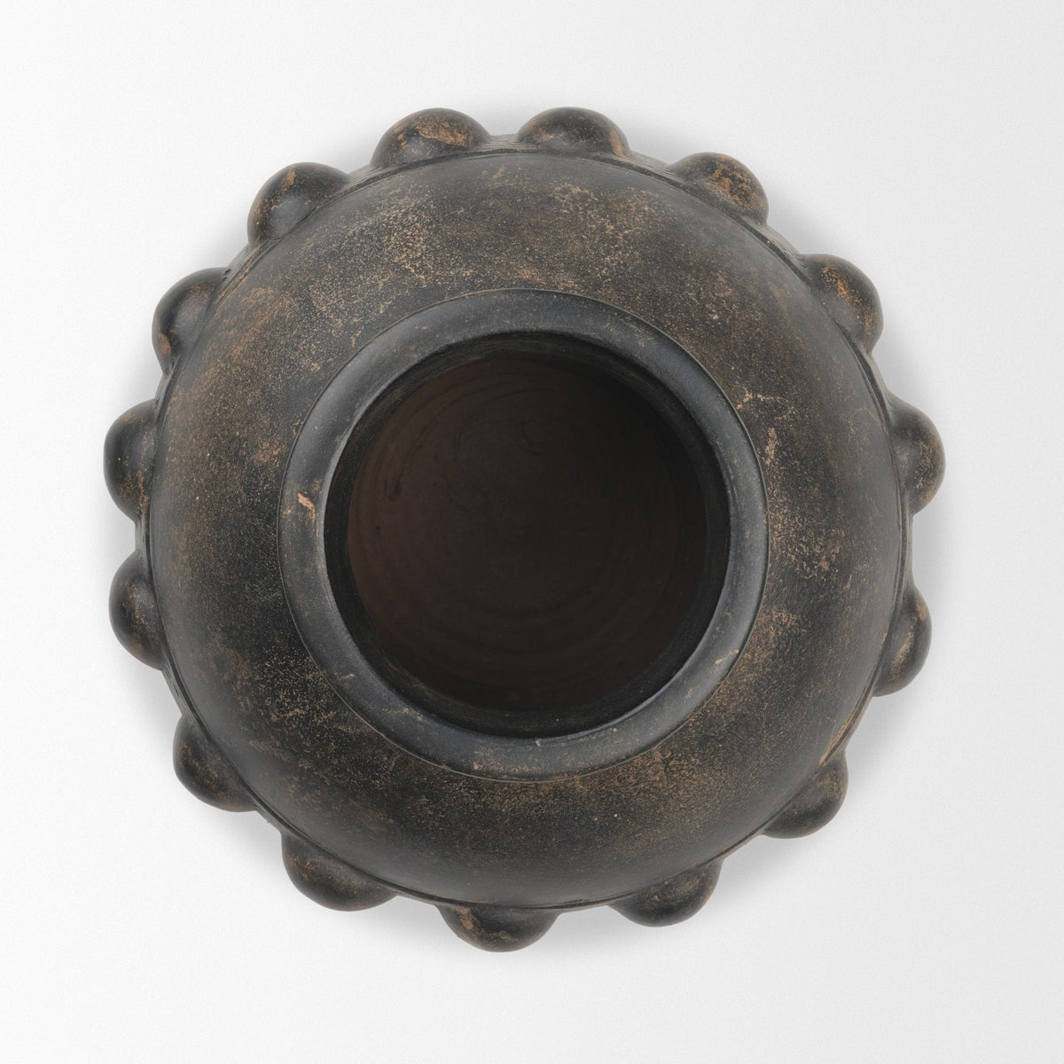 Douro Small Earthy Brown Dotted Vase by Mercana at Eve Furniture