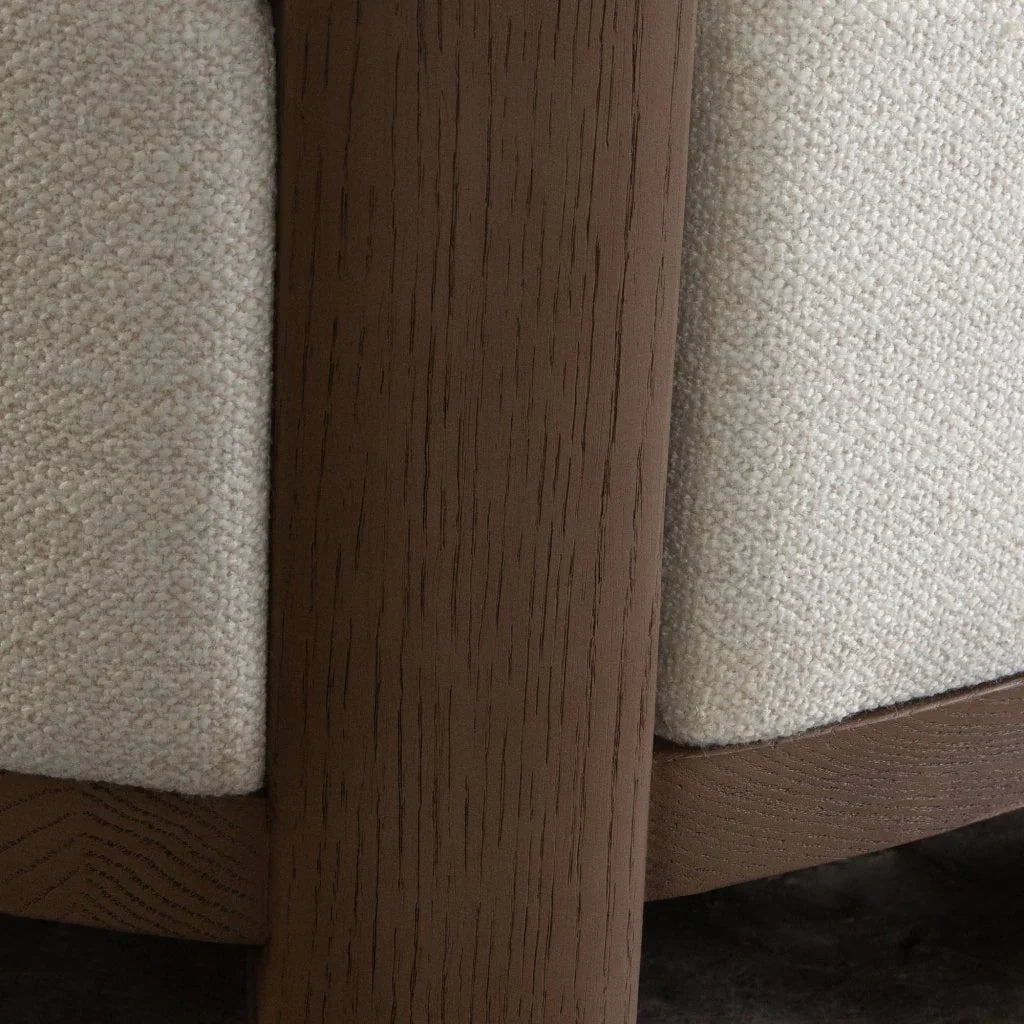 Dove Cream Fabric Armless Accent Chair by Diamond Sofa at Eve Furniture