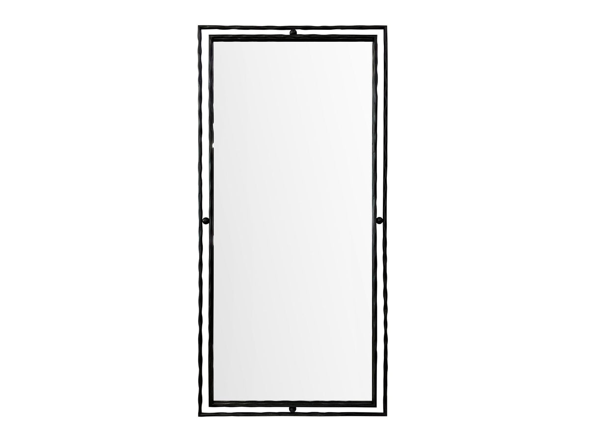 Dover 1 Black Wall Mirror by Crestview at Eve Furniture