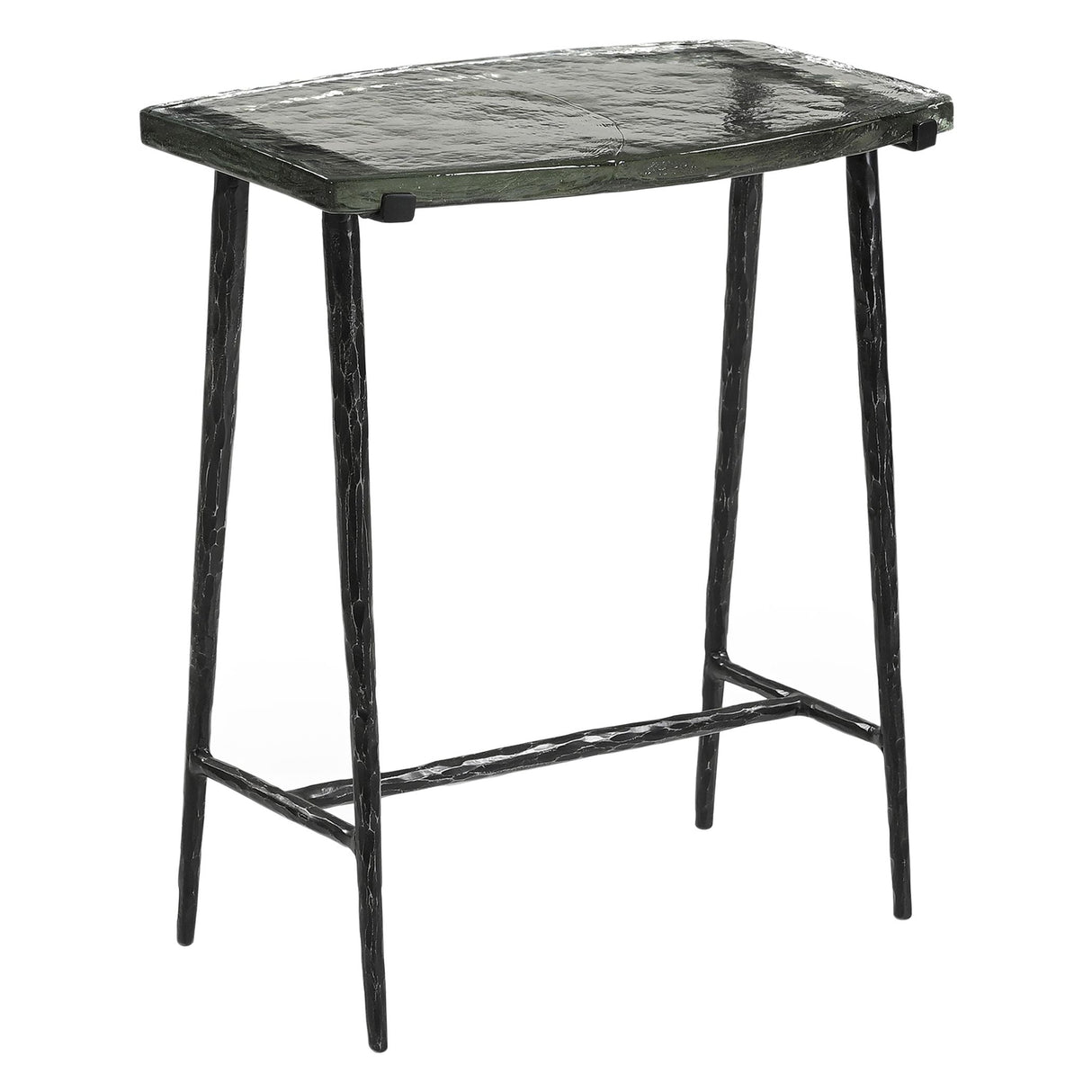 Downey 17" Side Table with Glass Top by Home Trends & Design at Eve Furniture