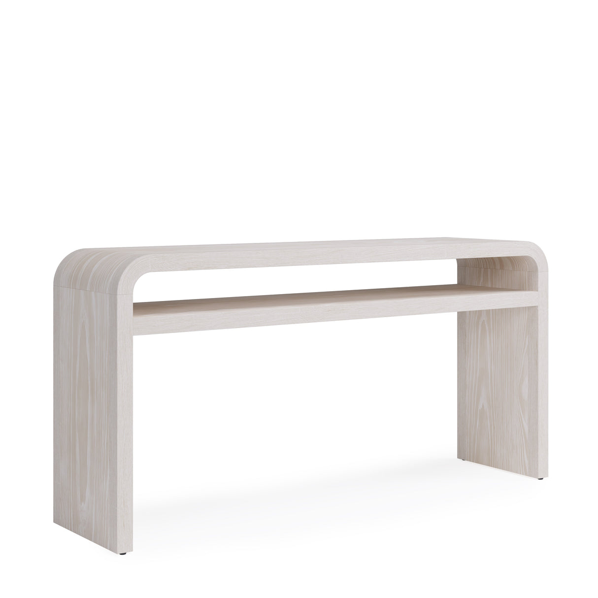 Drake Ash Wood Console Table in Sugar by Modus Furniture at Eve Furniture