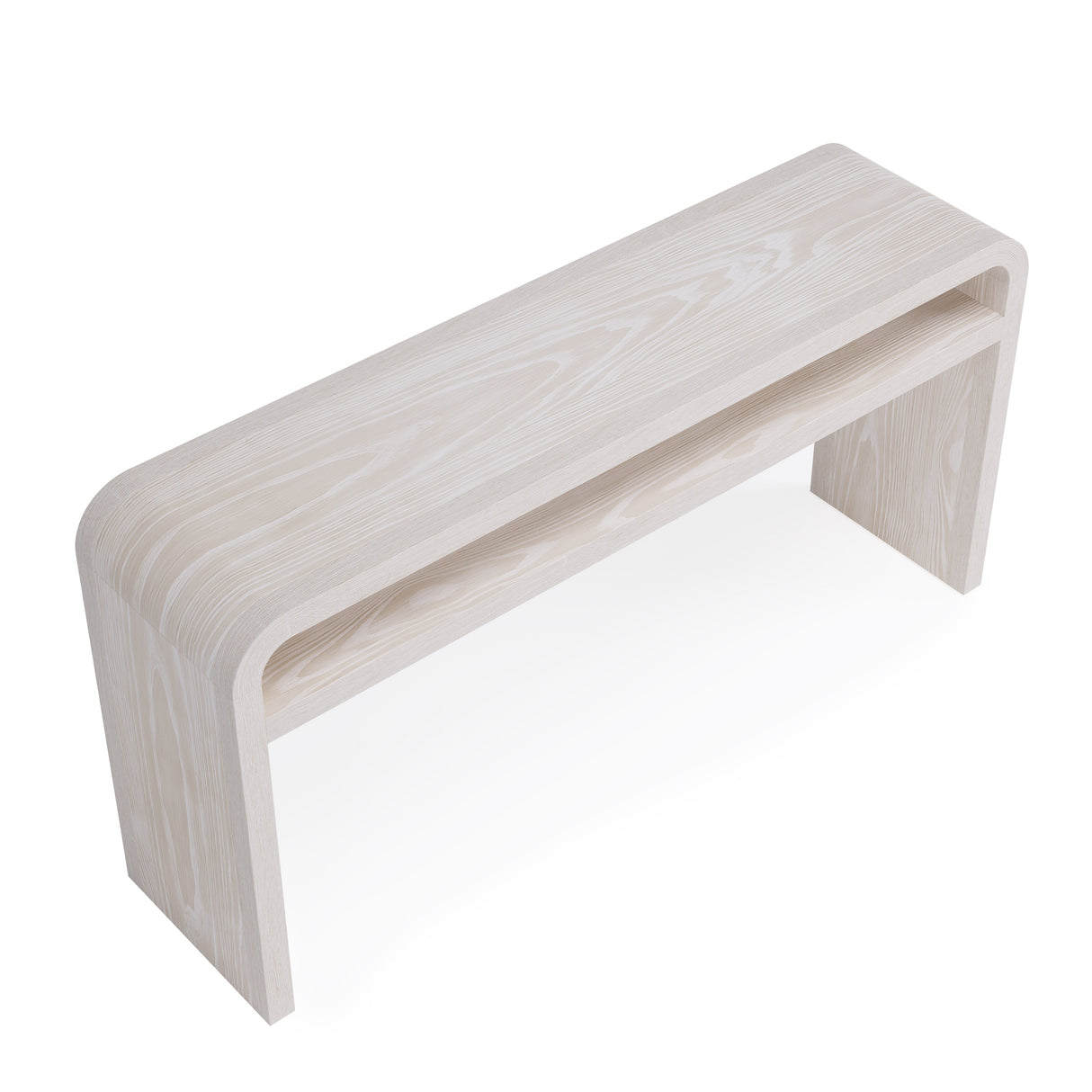 Drake Ash Wood Console Table in Sugar by Modus Furniture at Eve Furniture