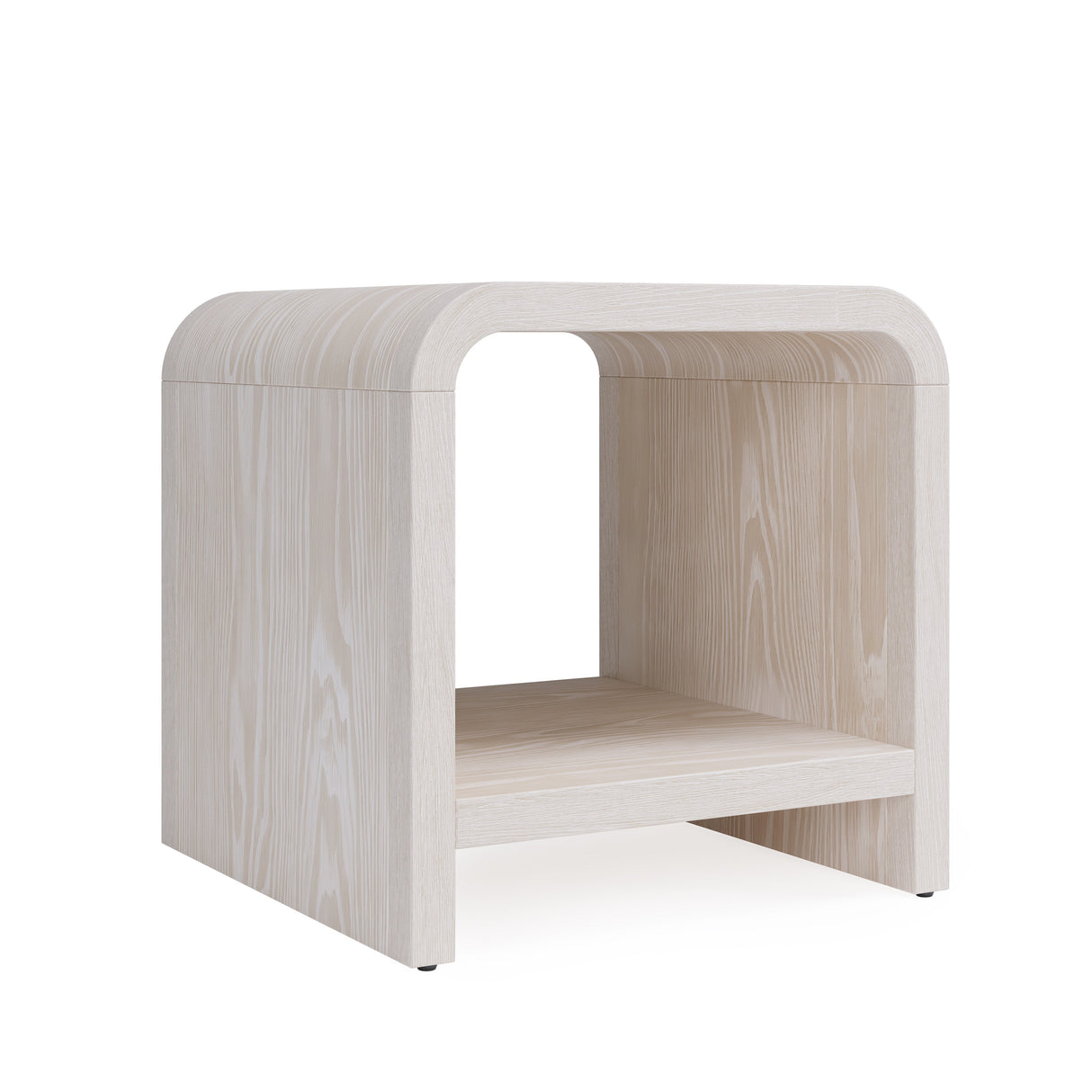 Drake Ash Wood Side Table in Sugar by Modus Furniture at Eve Furniture