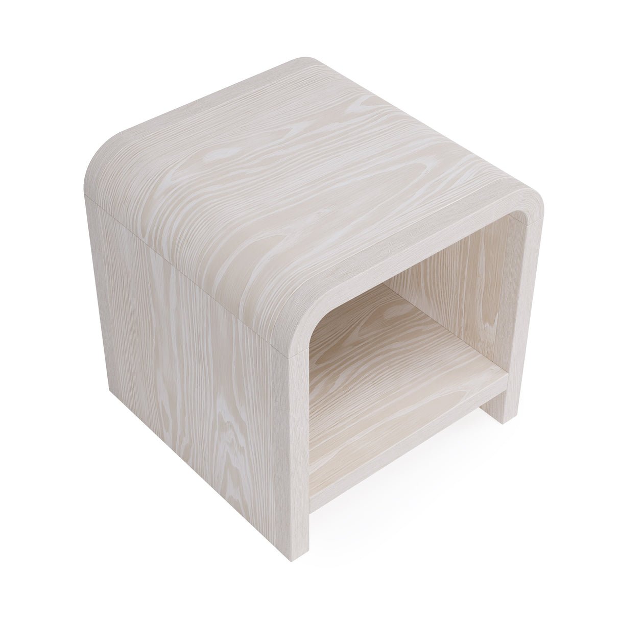 Drake Ash Wood Side Table in Sugar by Modus Furniture at Eve Furniture