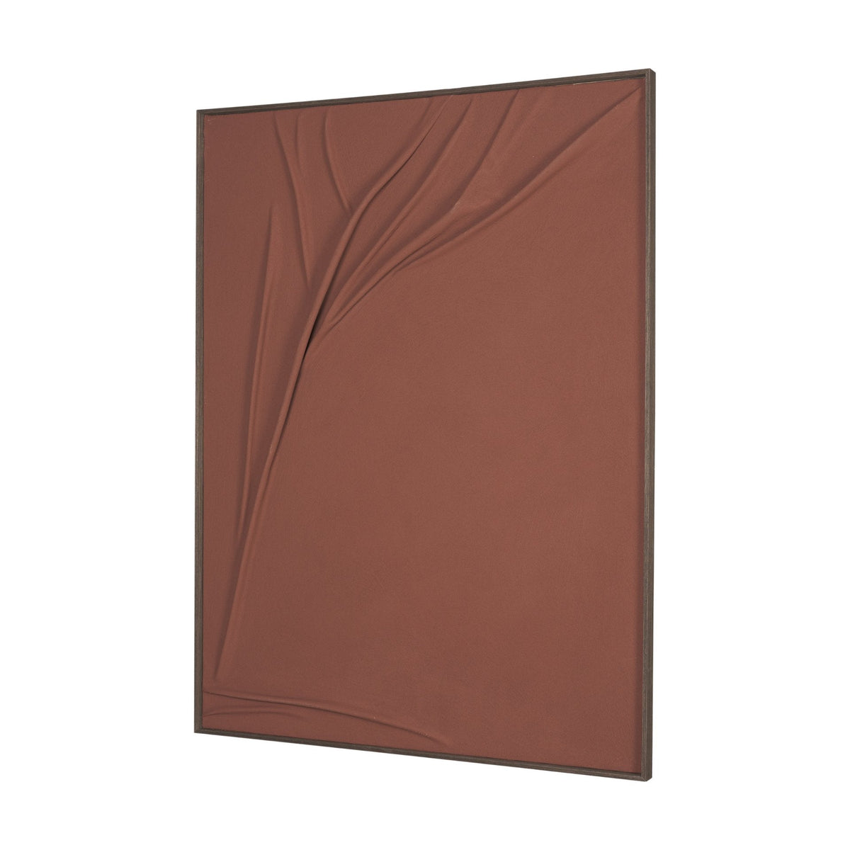 Drape I Rust Fabric Dimensional Framed Art by Mercana at Eve Furniture