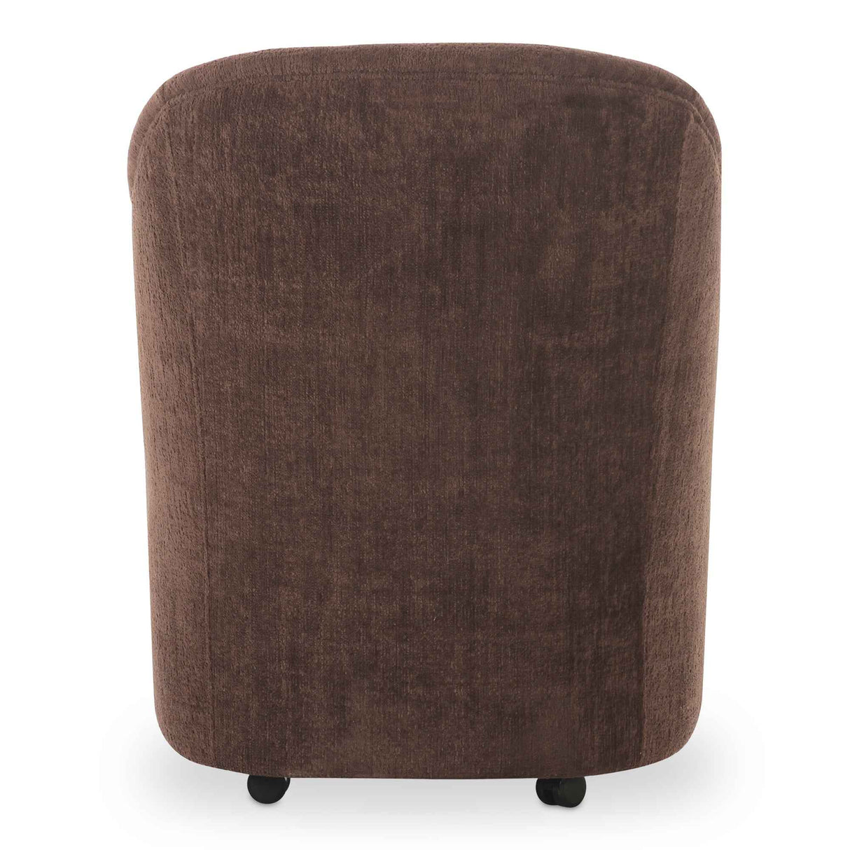 Drava Dark Brown Rolling Dining Chair by Moe's Home at Eve Furniture