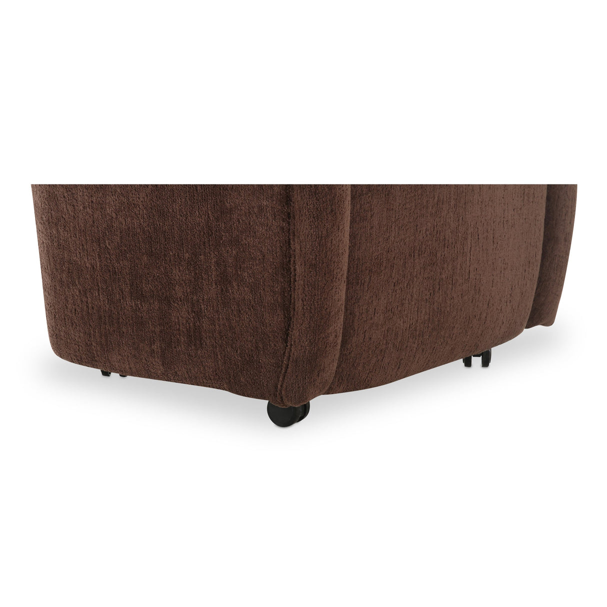 Drava Dark Brown Rolling Dining Chair by Moe's Home at Eve Furniture