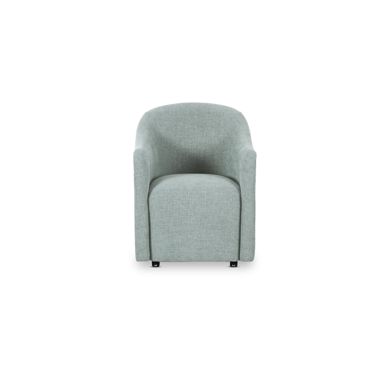 Drava Light Blue Rolling Dining Chair by MOES at Eve Furniture