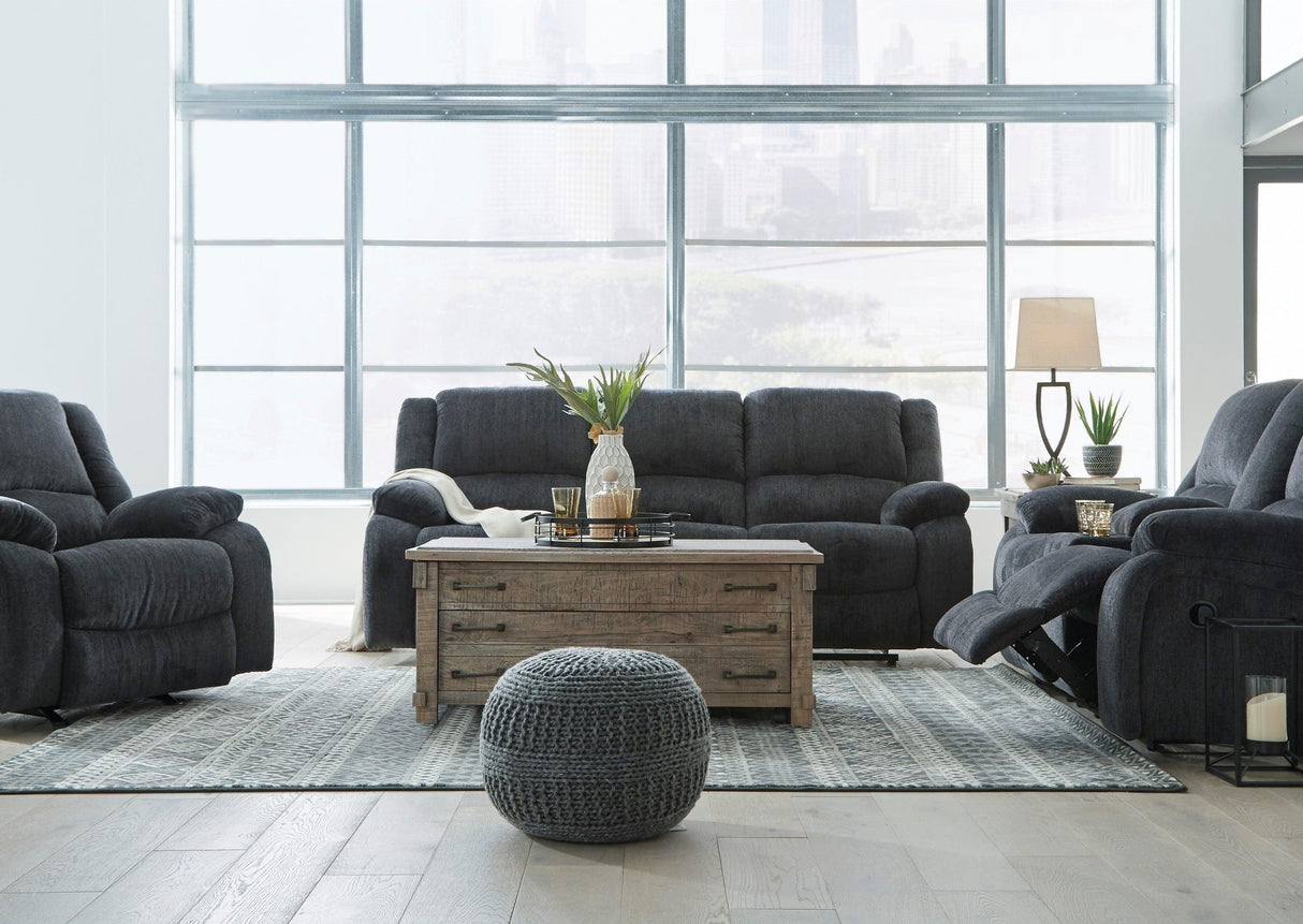 Draycoll Slate Reclining Living Room Set by Ashley at Eve Furniture