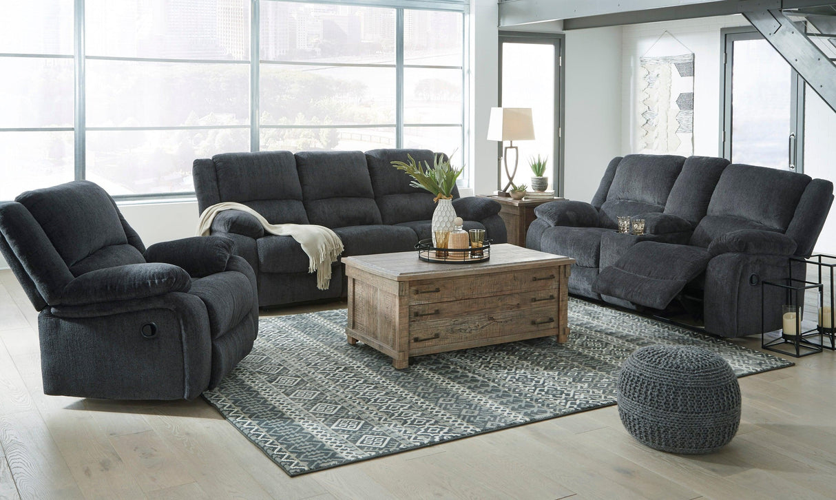 Draycoll Slate Reclining Living Room Set by Ashley at Eve Furniture