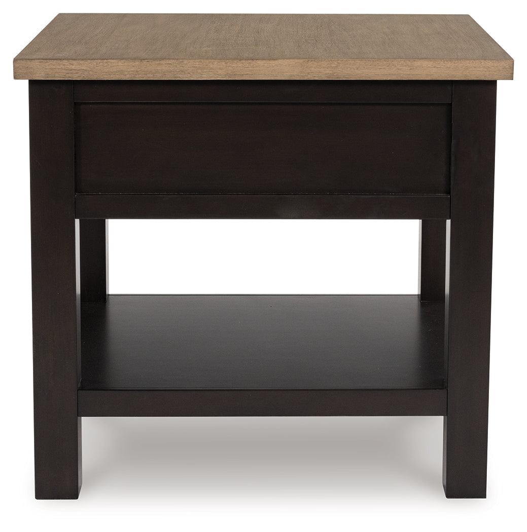 Drazmine Brown End Table by Ashley at Eve Furniture