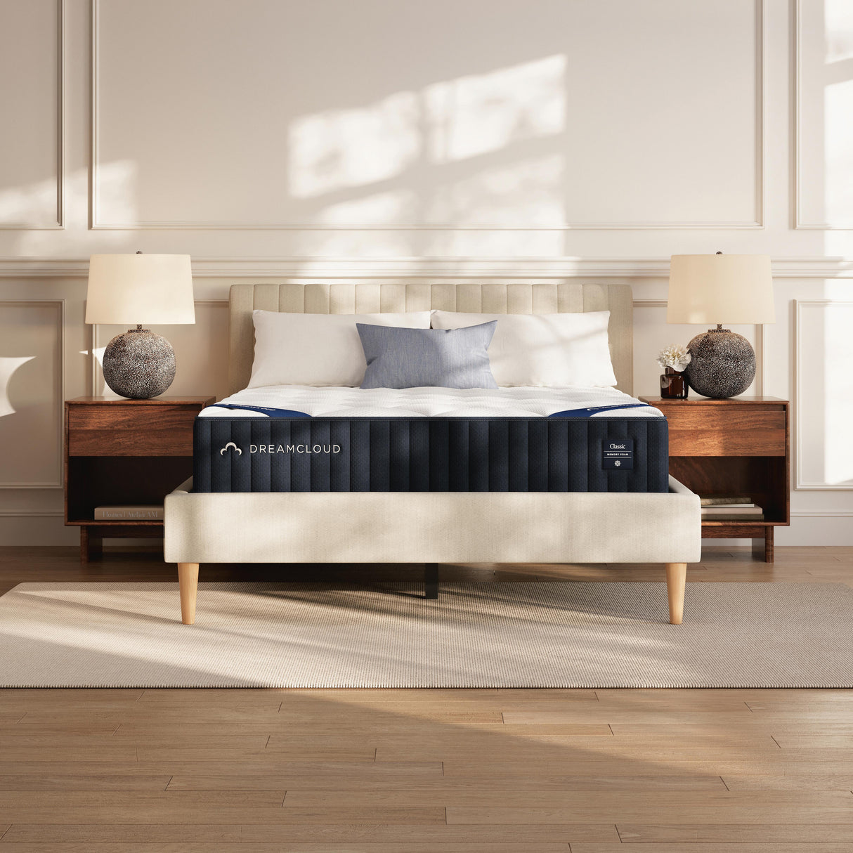 Dreamcloud Classic Memory Foam White Queen Mattress by Ashley at Eve Furniture