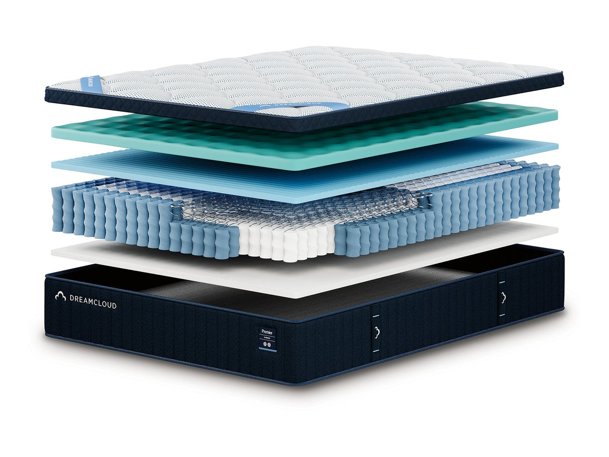 DreamCloud Premier Hybrid Medium White King Mattress by Ashley at Eve Furniture