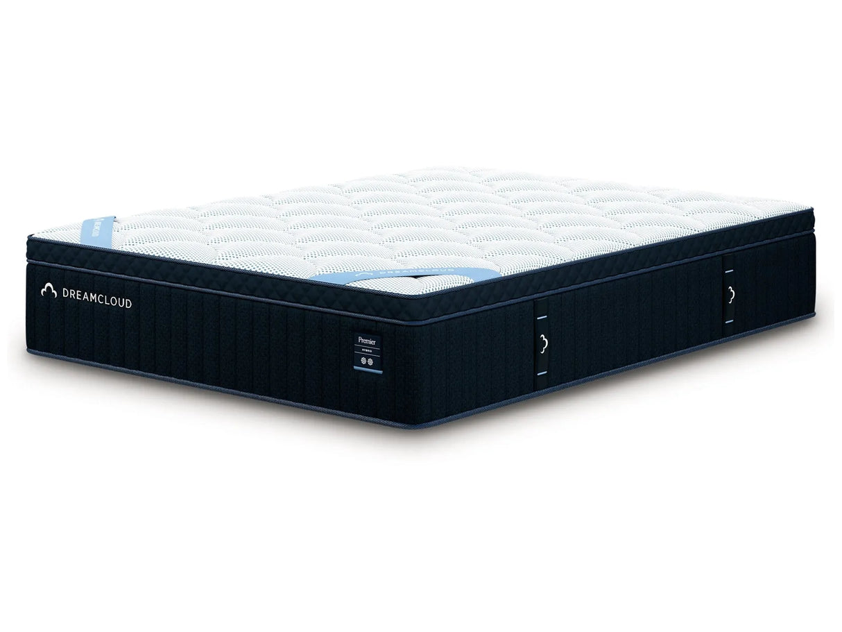 DreamCloud Premier Hybrid Medium White Queen Mattress by Ashley at Eve Furniture
