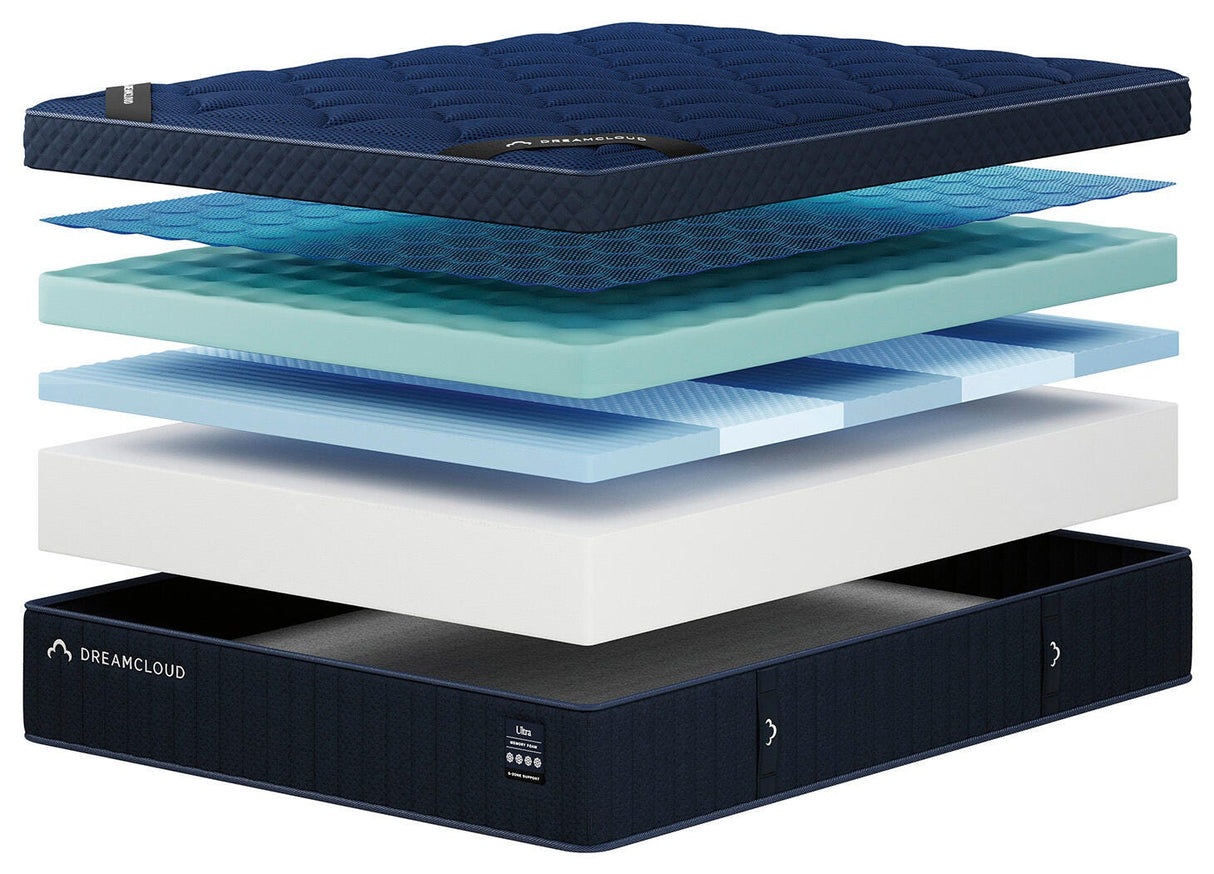 Dreamcloud Ultra Memory Foam White Queen Mattress by Ashley at Eve Furniture