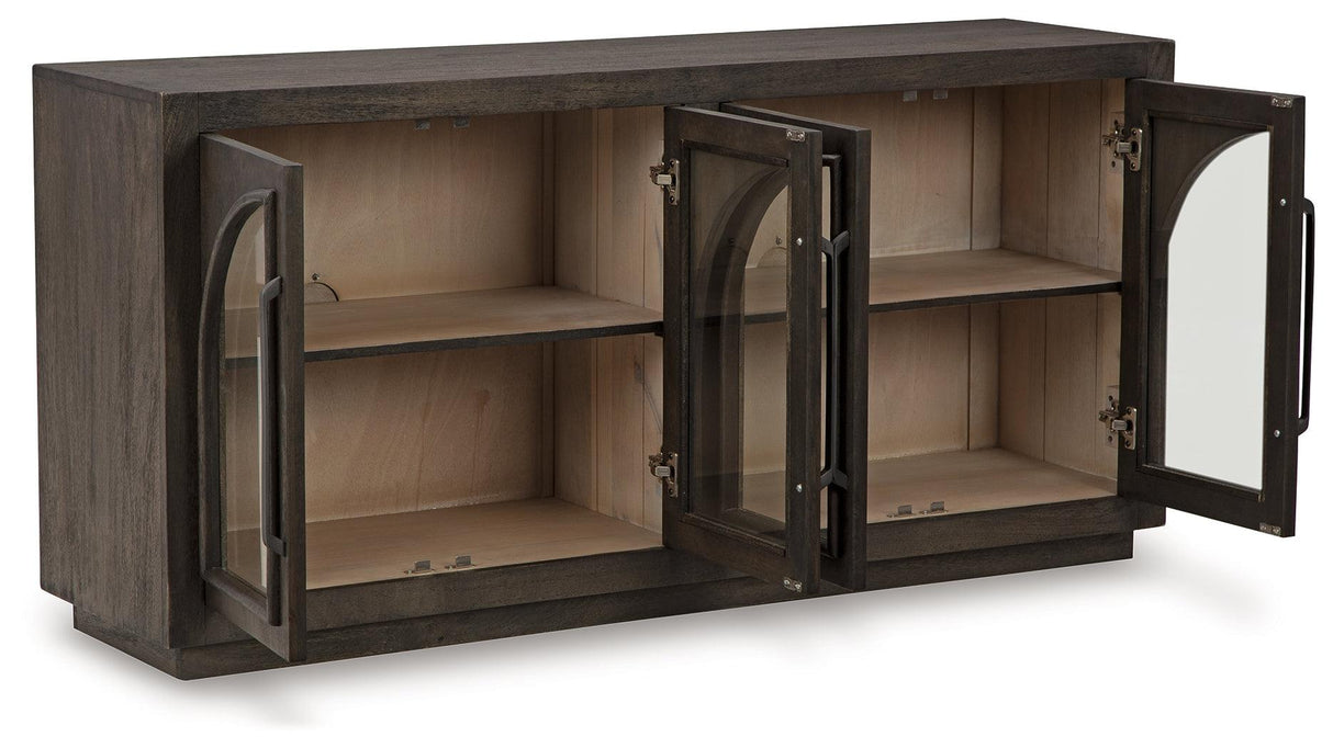 Dreley Grayish Brown Accent Cabinet by Ashley at Eve Furniture