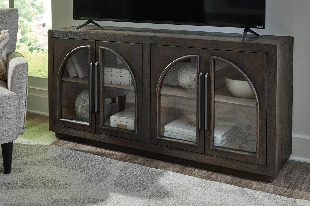 Dreley Grayish Brown Accent Cabinet by Ashley at Eve Furniture