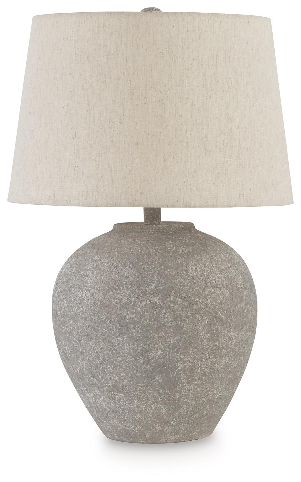 Dreward Distressed Gray Table Lamp by Ashley at Eve Furniture
