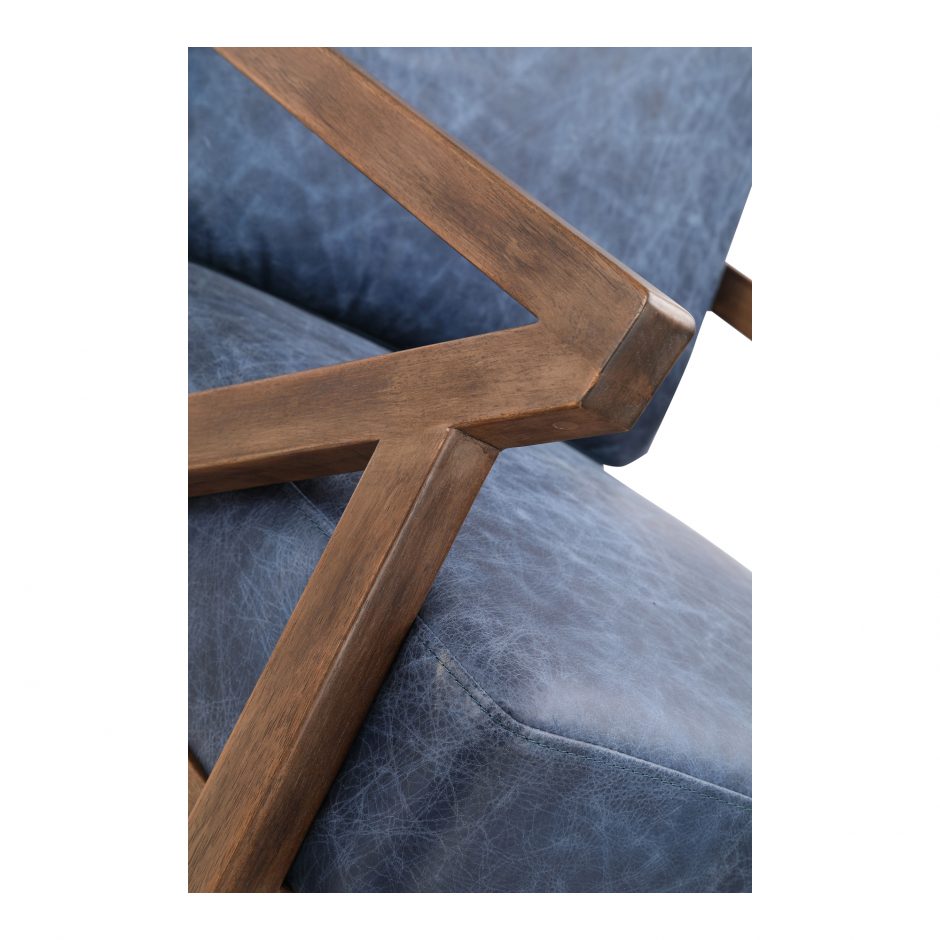 Drexel Arm Chair Blue by Moe's Home at Eve Furniture