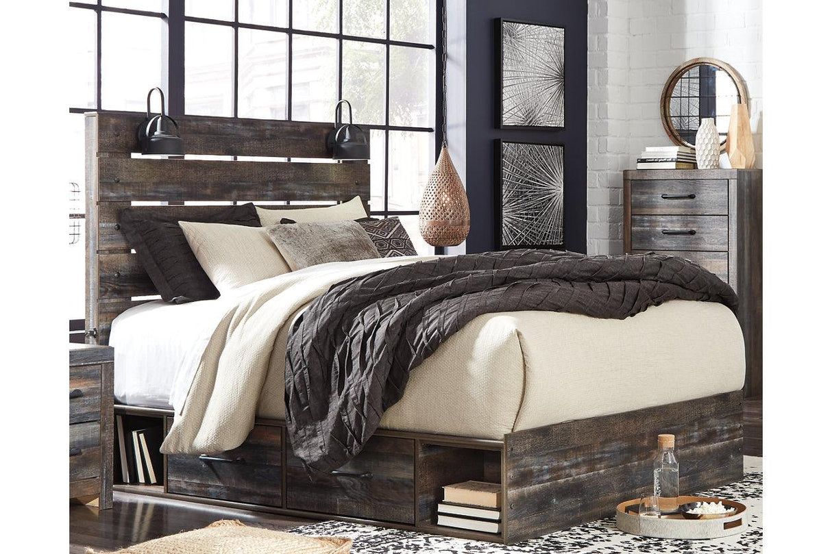 Drystan Multi Queen Platform Bed with 2 Storage Drawers by Ashley at Eve Furniture