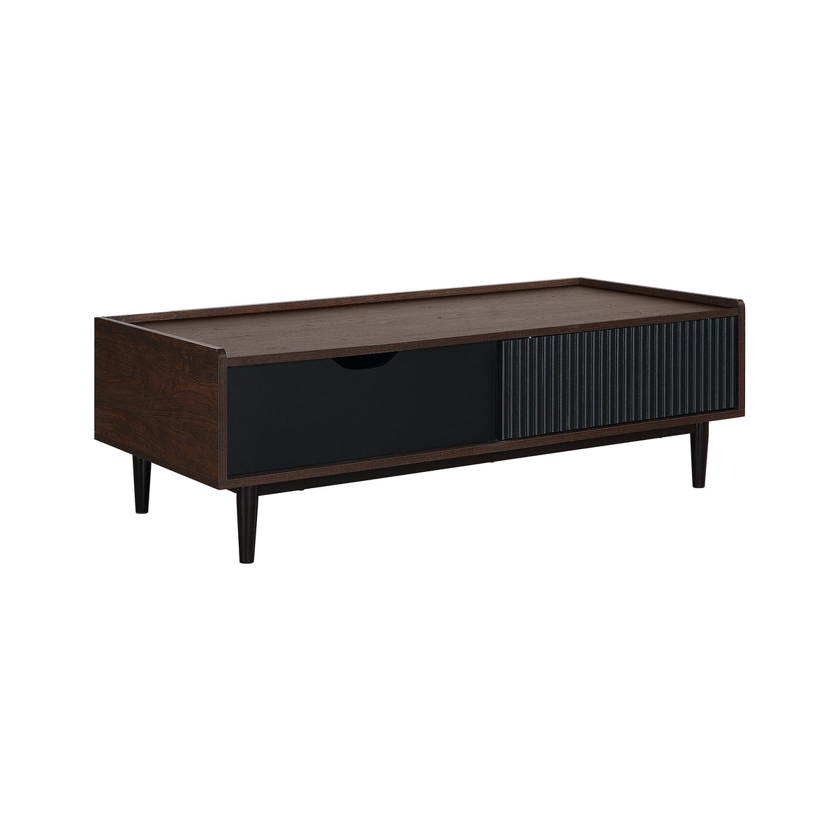 Duane Coffee Table in Dark Brown and Black by Manhattan Comfort at Eve Furniture