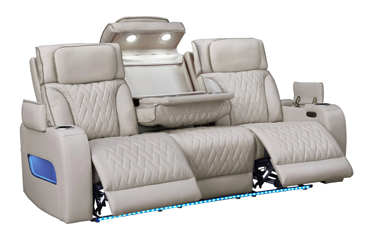 Juego reclinable eléctrico de 3 piezas Dubai Sand