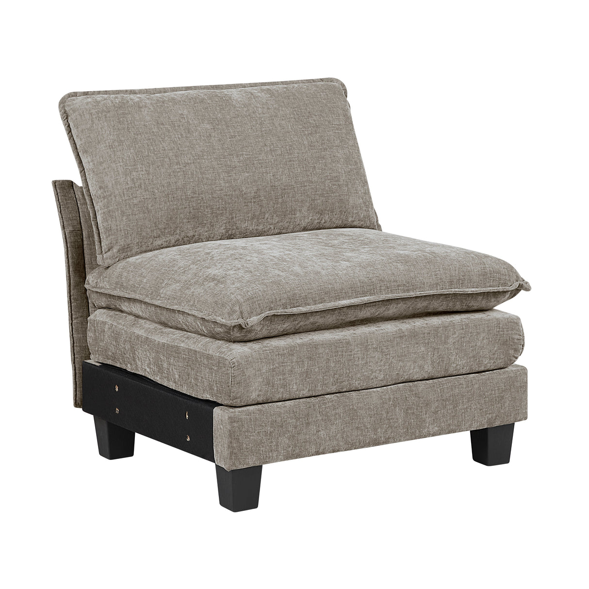 Dublin Dark Pewter Ottoman