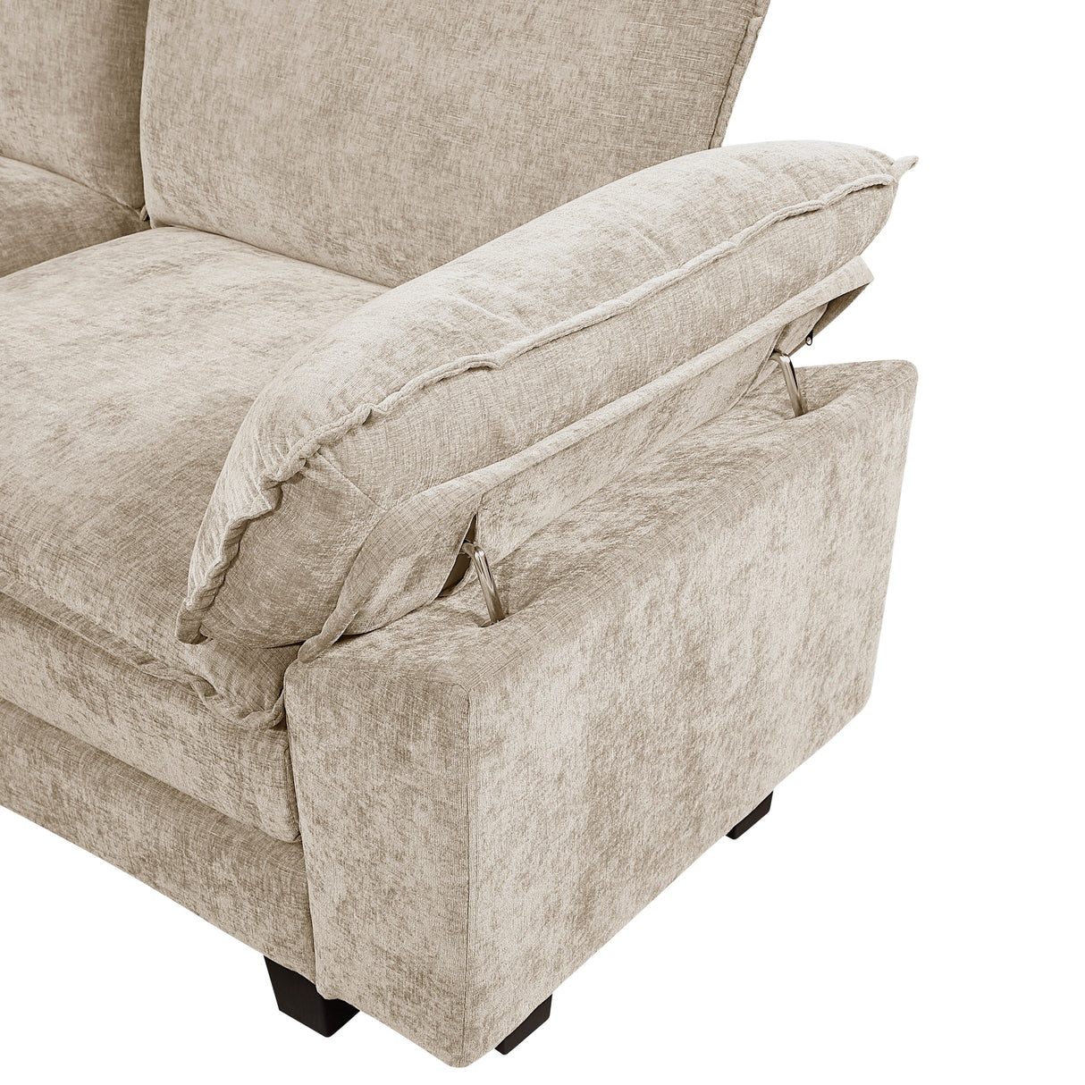 Dublin Dark Pewter Ottoman