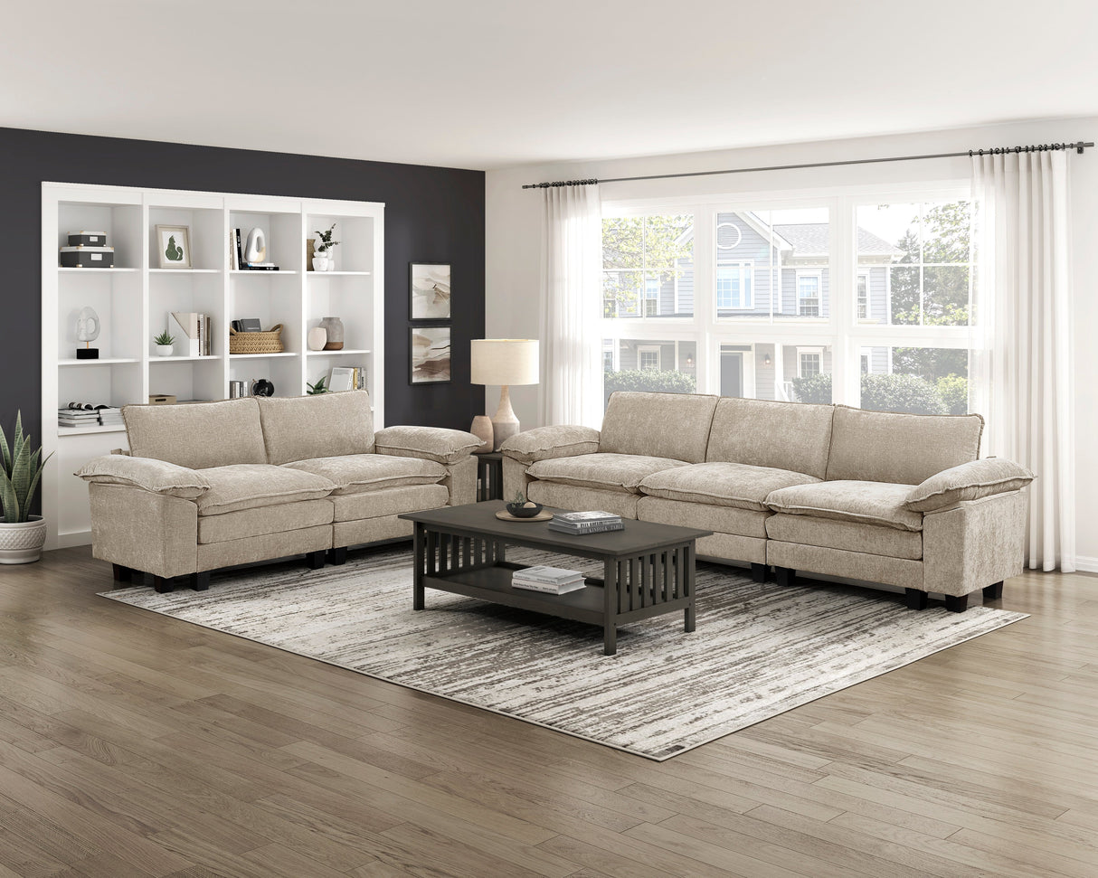 Dublin Dark Pewter Ottoman