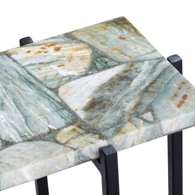 Dublin Green/Black Console Table by Crestview at Eve Furniture