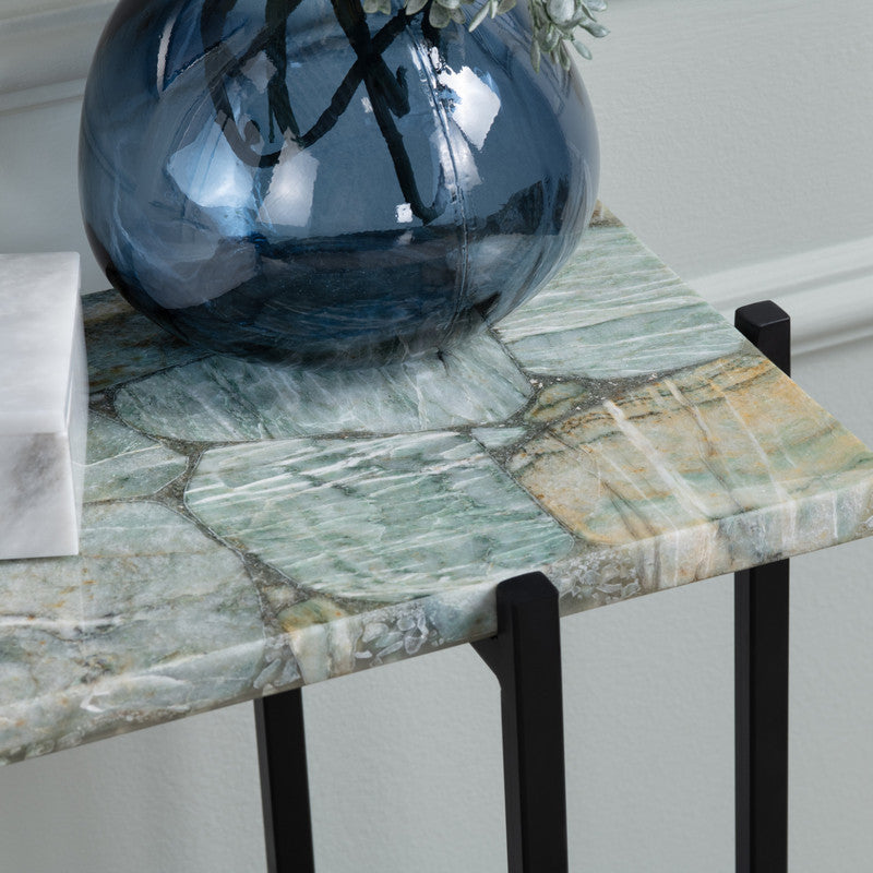 Dublin Green/Black Console Table by Crestview at Eve Furniture