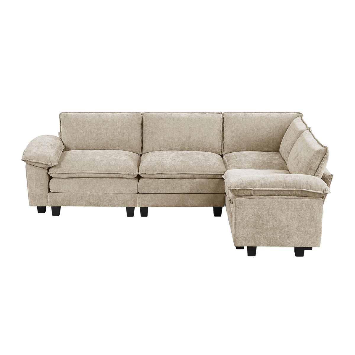 Dublin Taupe 5-Piece Modular Sectional by Homelegance at Eve Furniture