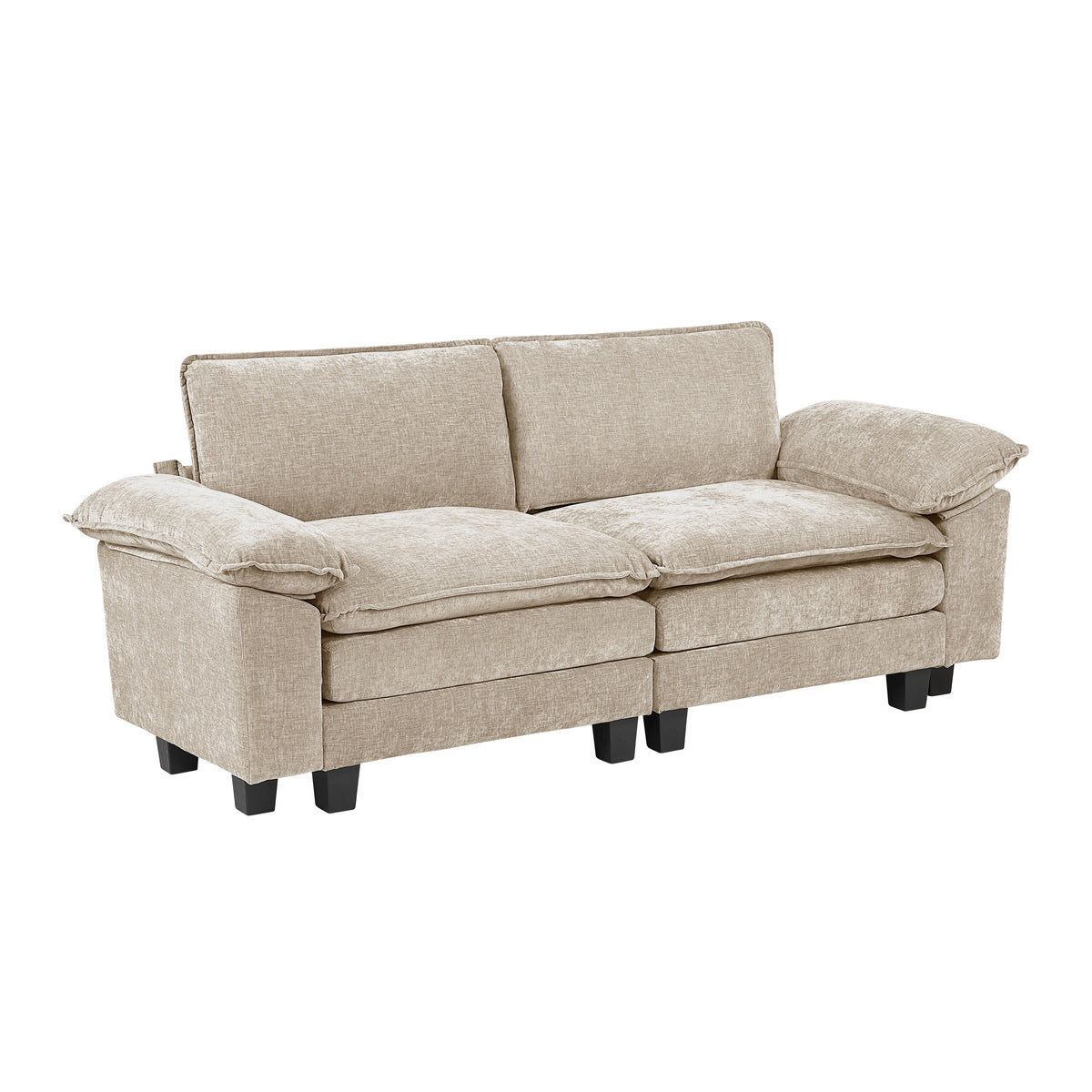 Dublin Taupe Loveseat by Homelegance at Eve Furniture