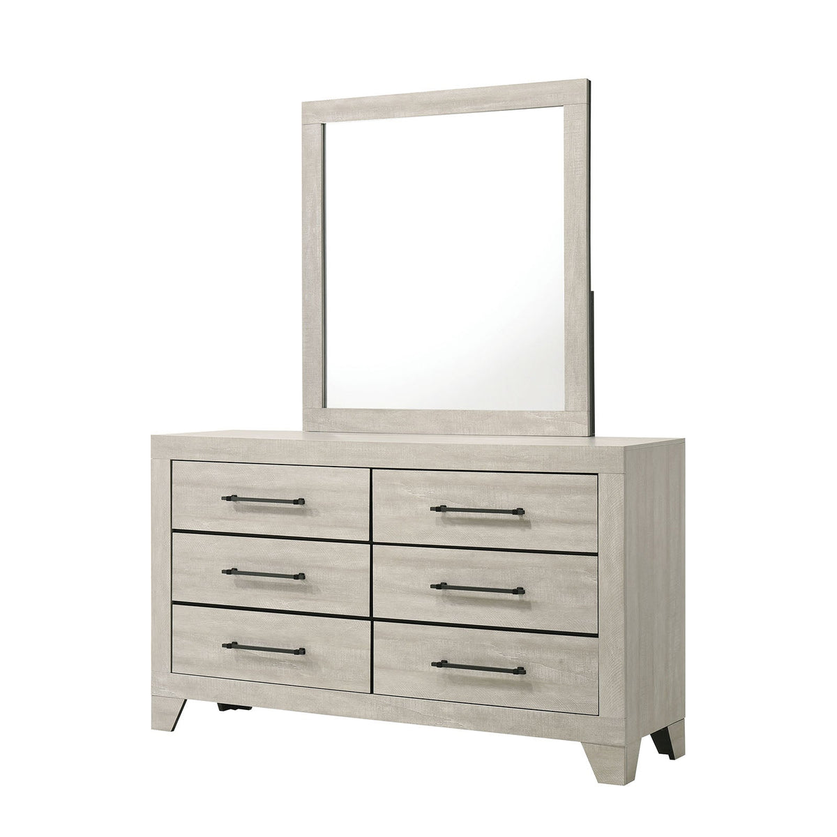 Dubuque Light Gray Mirror Only by Furniture of America at Eve Furniture