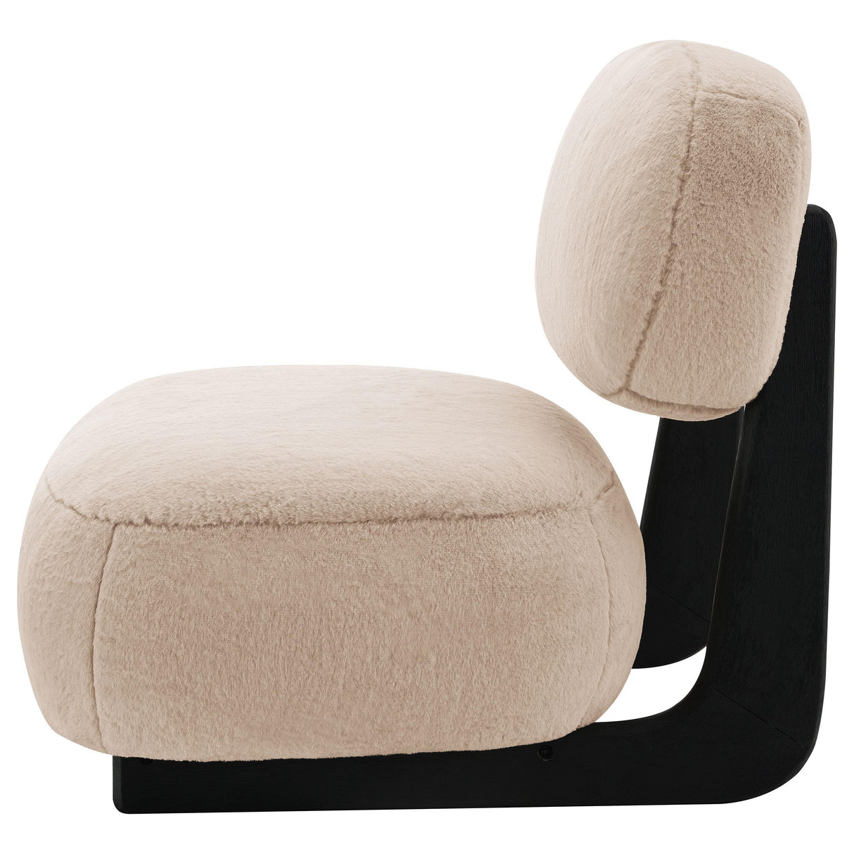 Duffie Camel Upholstered Armless Accent Chair by Coaster at Eve Furniture