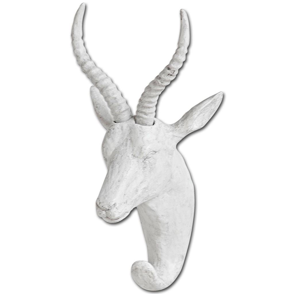 Dugaleon VII White Ibex Coat Hook by Mercana at Eve Furniture