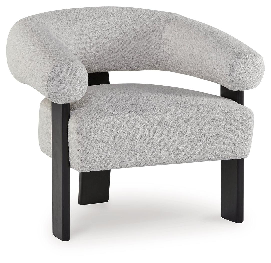 Dultish Snow Accent Chair by Ashley at Eve Furniture