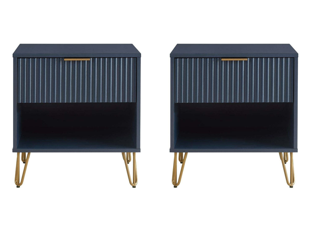 DUMBO 1.0 Nightstand in Midnight Blue (set of 2) by Manhattan Comfort at Eve Furniture